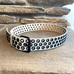 Leather Belt with Grommets